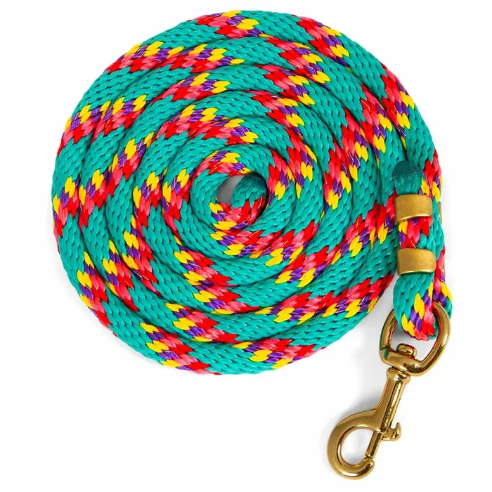 Jeffers Neon Poly Lead Rope with Bolt Snap, 8′