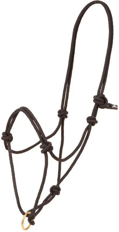 Jeffers Poly Rope Halter with Brass Plated Lead Ring