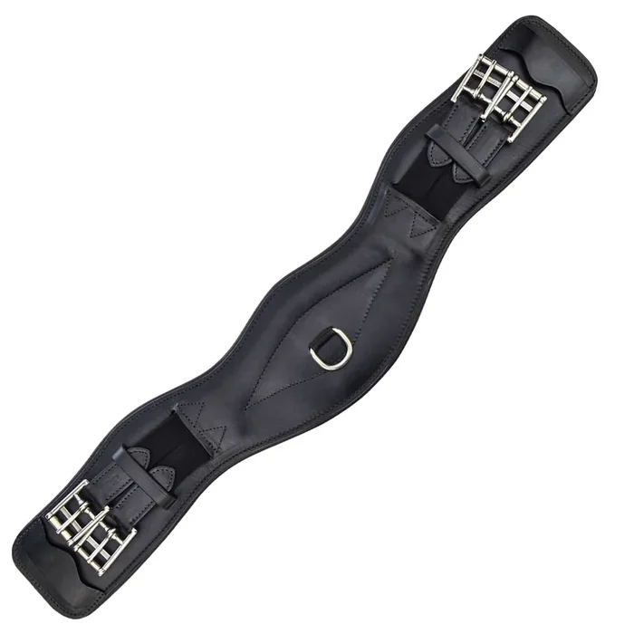 Jeffers Uniquely English Contoured Dressage Girth, Black