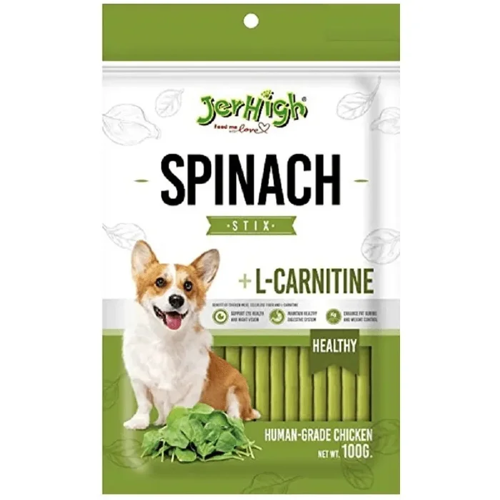 JerHigh Spinach Stix Dog Treats