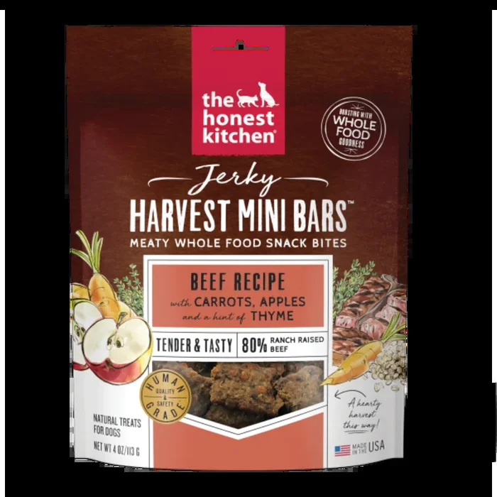 Jerky Harvest Mini Bars Beef with Carrots & Apple