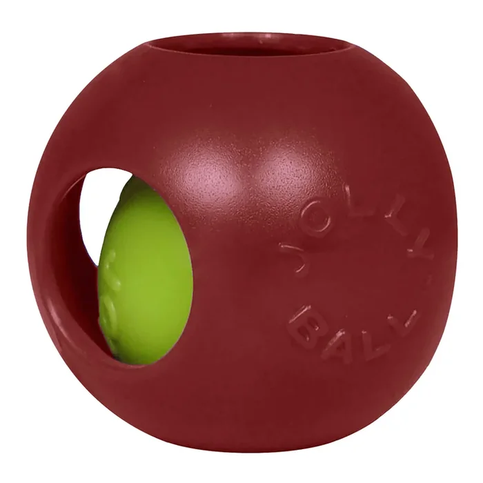 Jolly Teaser Ball Dog Toy – Interactive Ball-in-a-Ball, Floating, Durable Chase & Treat Toy
