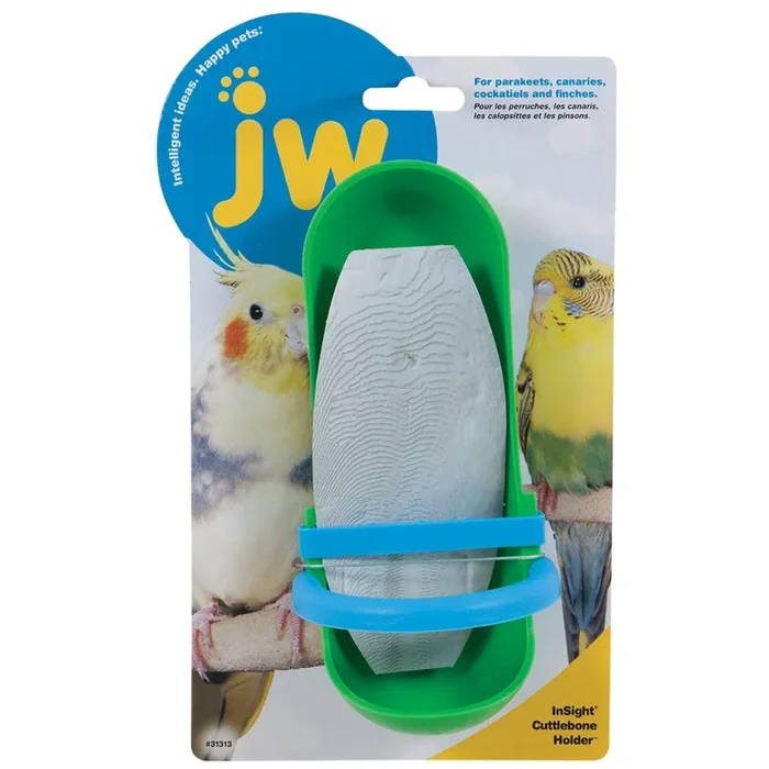 JW Insight Cuttlebone Holder Toy for Birds (Green)