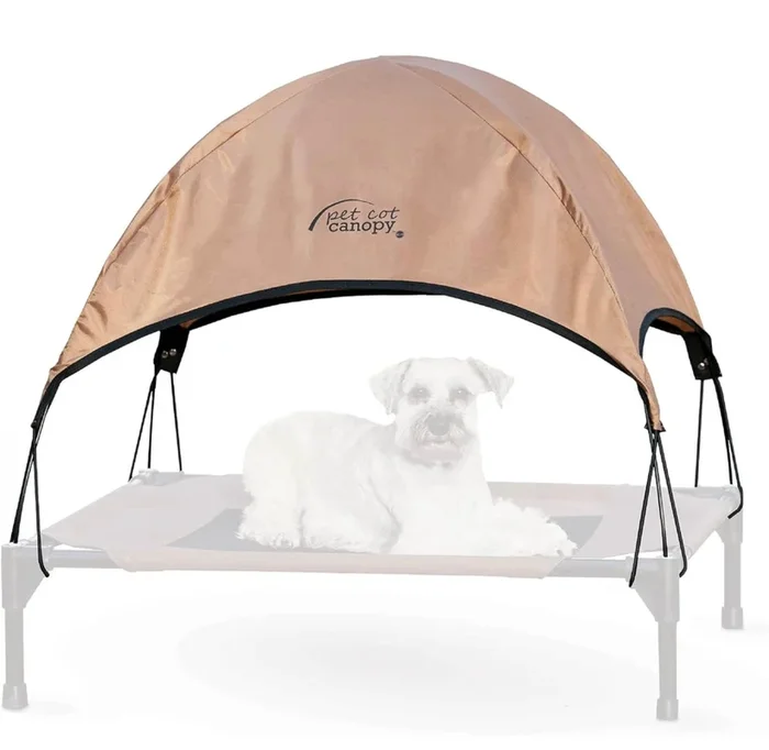 K&H Pet Products Pet Cot Canopy – Tan, Medium 25 X 32 Inches