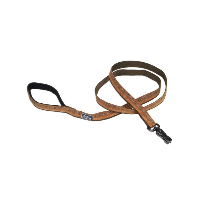K9 Explorer® Reflective Dog Leash with Scissor Snap, Brown 1″ x 6′