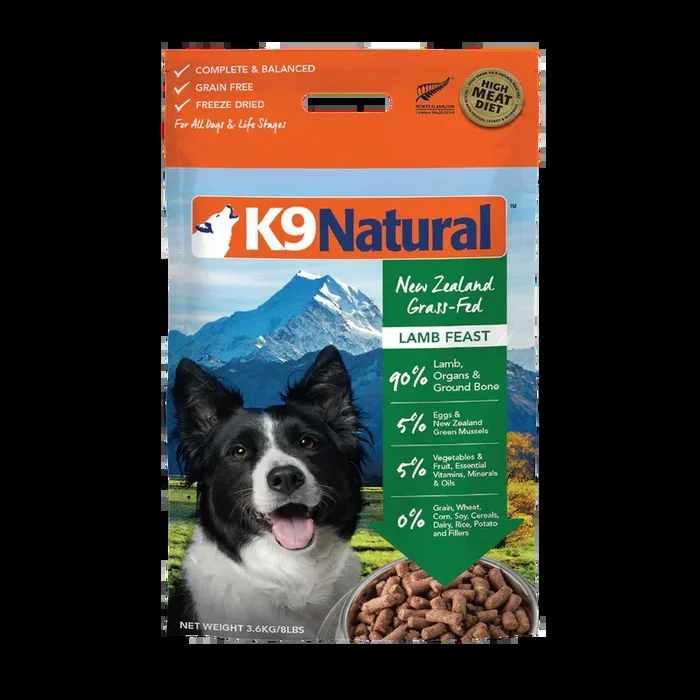 K9 Natural Lamb Feast Freeze-Dried Dog Food