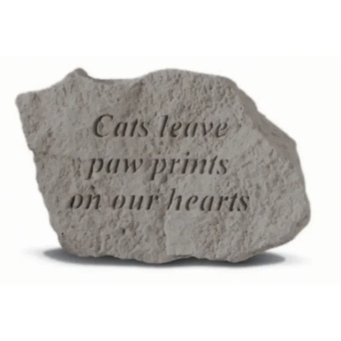 Kay Berry – Cats Leave Paw Prints on Our Hearts Garden Accent Stone