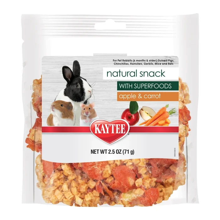 Kaytee – Natural Snack Apple & Carrot With Superfoods