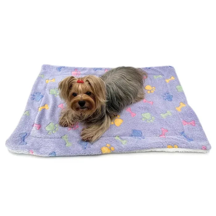 Klippo Pet – Double Layered Ultra Plush Bones & Paws Large