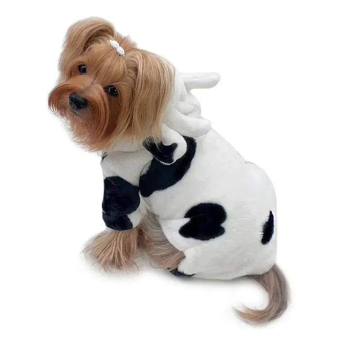 Klippo Pet – Ultra Plush Moo Cow Hooded Pajamas