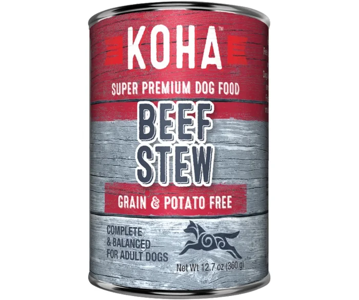 KOHA – Minimal Ingredient – All Breeds, Adult Dog Beef Stew Recipe Canned Dog Food