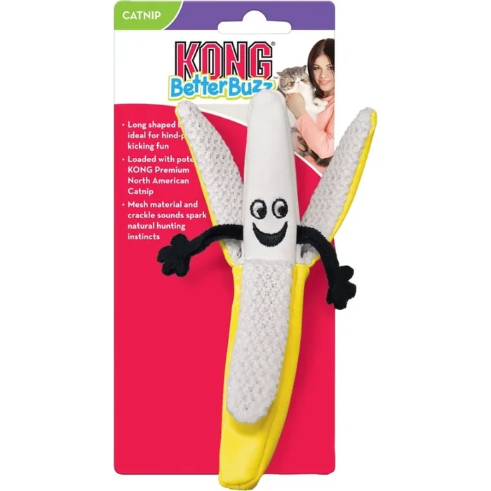 KONG BETTER BUZZ BANANA (YELLOW)