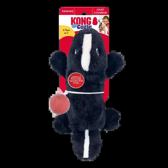 KONG Cozie Pocketz Skunk Dog Toy