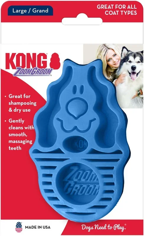 KONG Dog ZoomGroom Multi-Use Brush