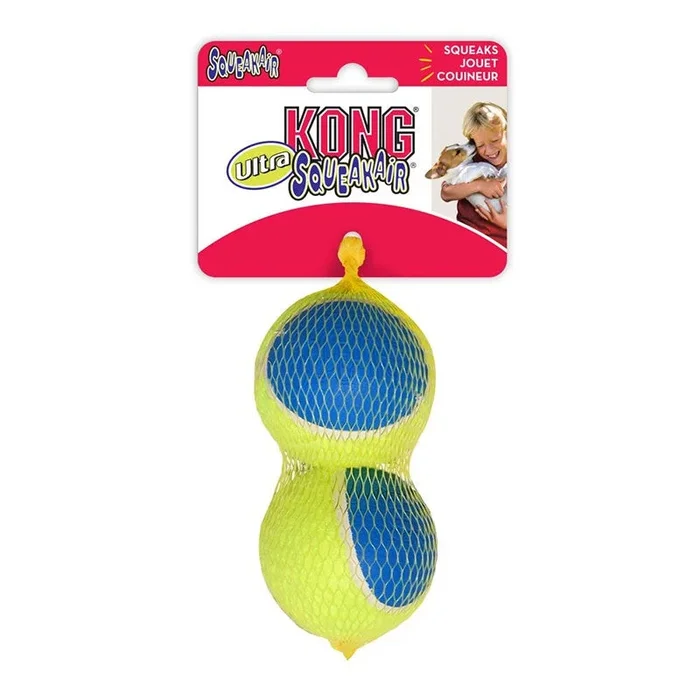 Kong SqueakAir Ultra Balls, Large 3.25″ – 2-Pack