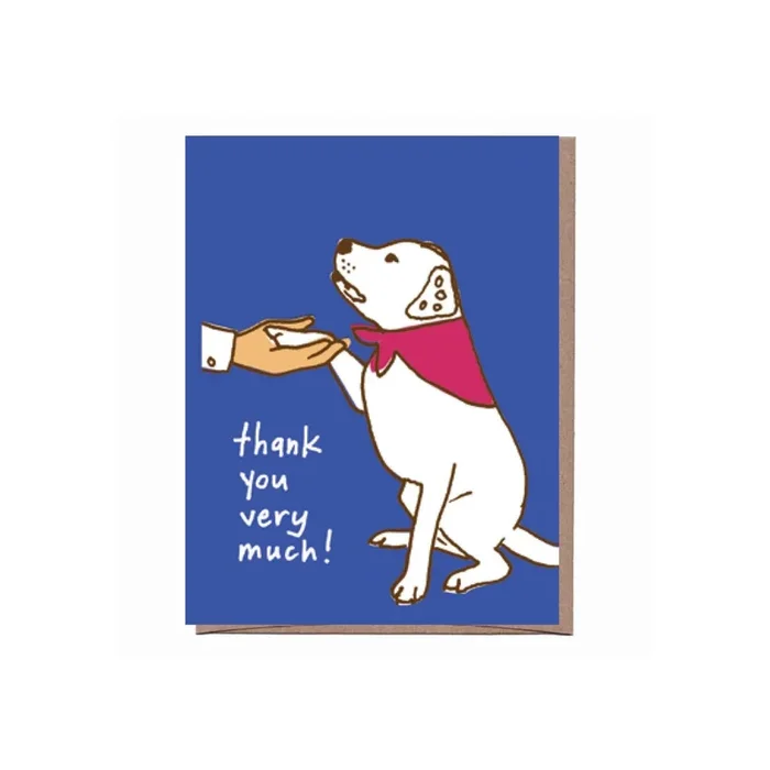 La Familia Green – Good Dog Thank You Greeting Card
