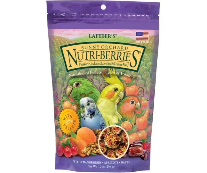 Lafeber – Sunny Orchard Nutri Berries. Parakeet, Cockatiel, Lovebird and Conure Food 10 oz
