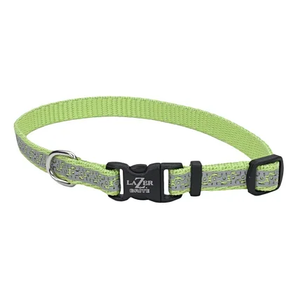 Lazer Brite Reflective Dog Collar – Lime