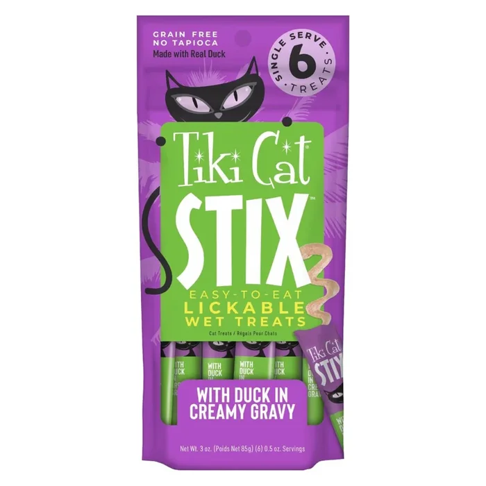 Lickable Cat Treat – STIX – Duck in Creamy Gravy