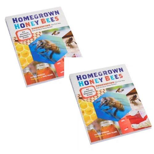 Little Giant Homegrown Honey Bees A Beginner’s Guide Book 2-Pack one for you one as gift