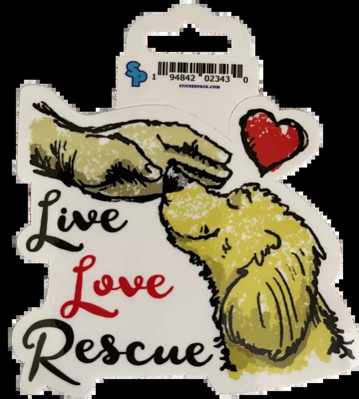 Live Love Rescue Sticker