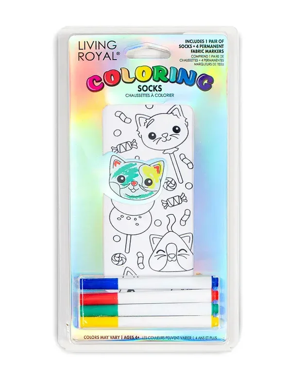 Living Royal – Coloring Socks Candy Cat