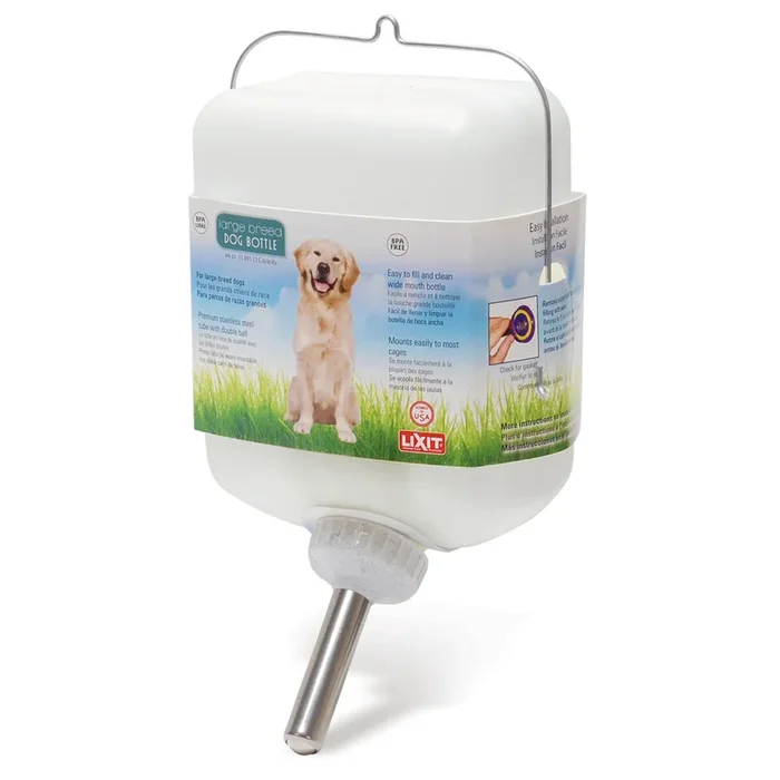 Lixit Plastic Wide Mouth Water Bottle for Dogs