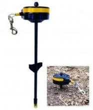 Lixit Retractable In-ground Cable Tie Out -small dogs 10-25 lbs