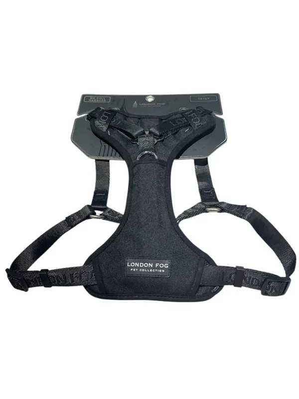 london fog no pull harness large size black color