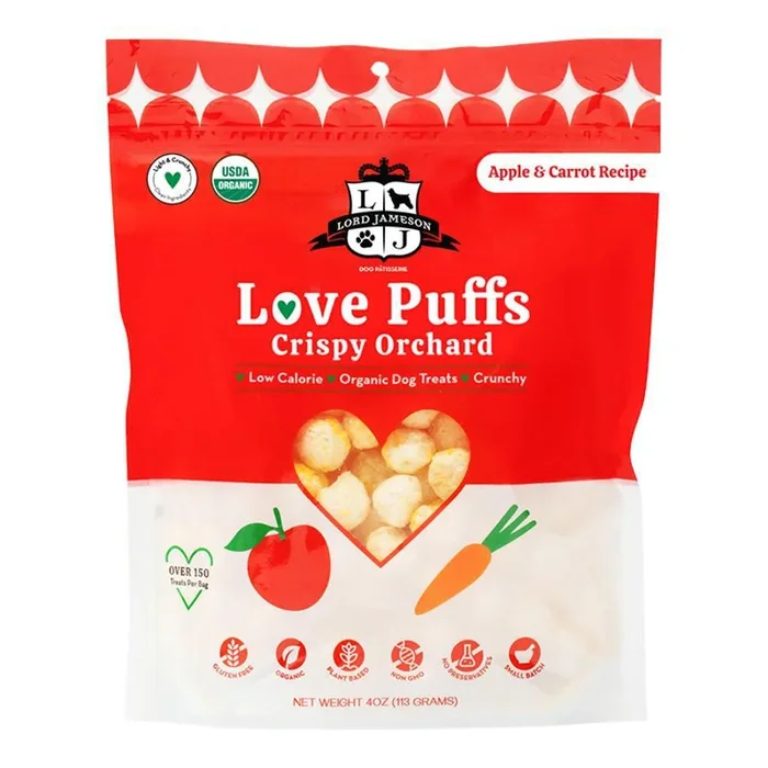 Lord Jameson Dog Puffs Crispy Orchard 4oz