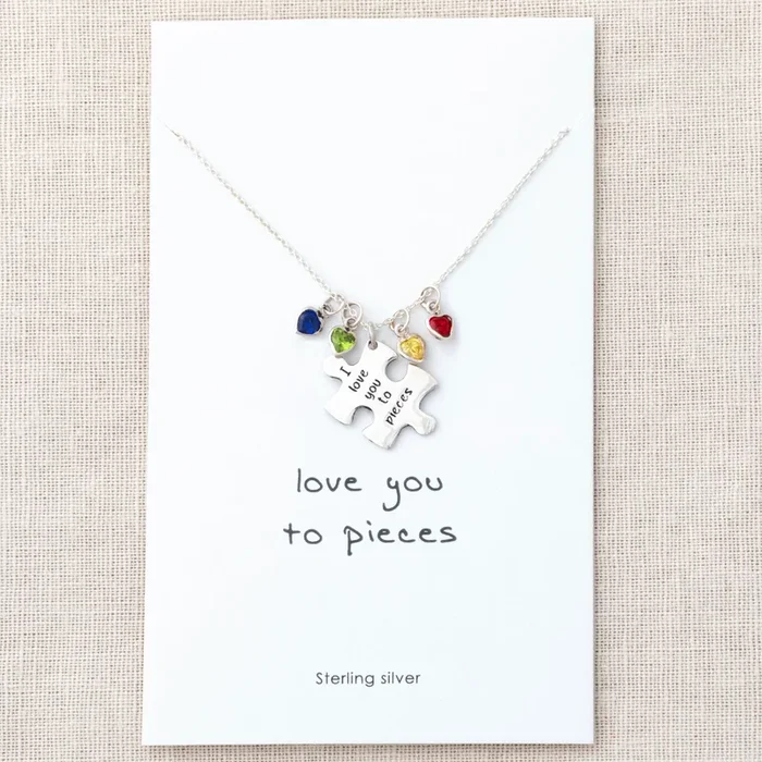 Love You To Pieces Sterling Necklace