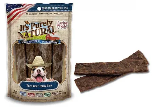 Loving Pets It’s Purely Natural Pure Beef Jerky Bars Dog Treats