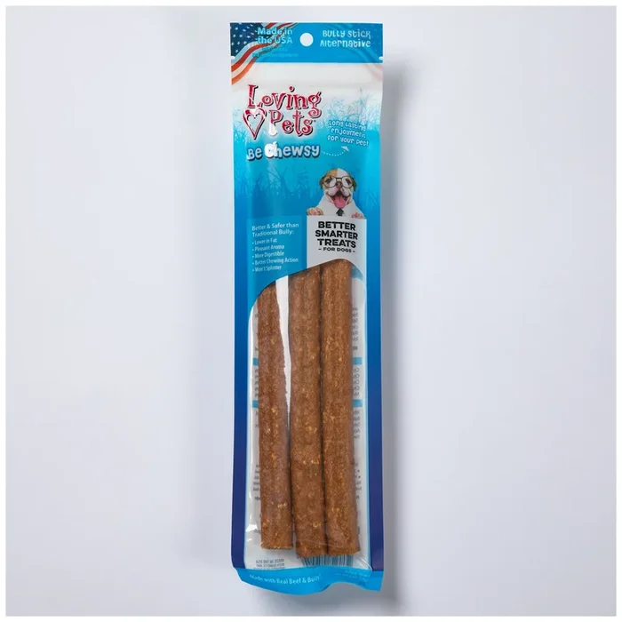 Loving Pets® Be Chewsy 10-inch Bully Stick Alternative – 3 Pack