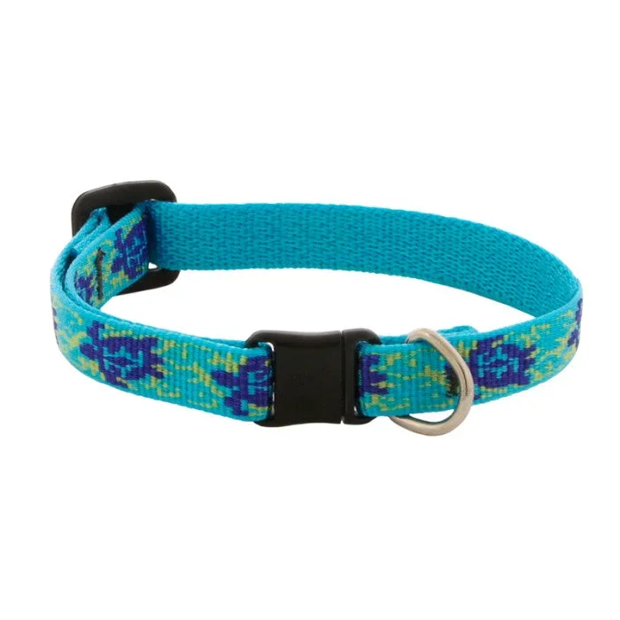 Lupine Original Designs Safety Cat Collar 1/2″ x 8-12″ Turtle Reef