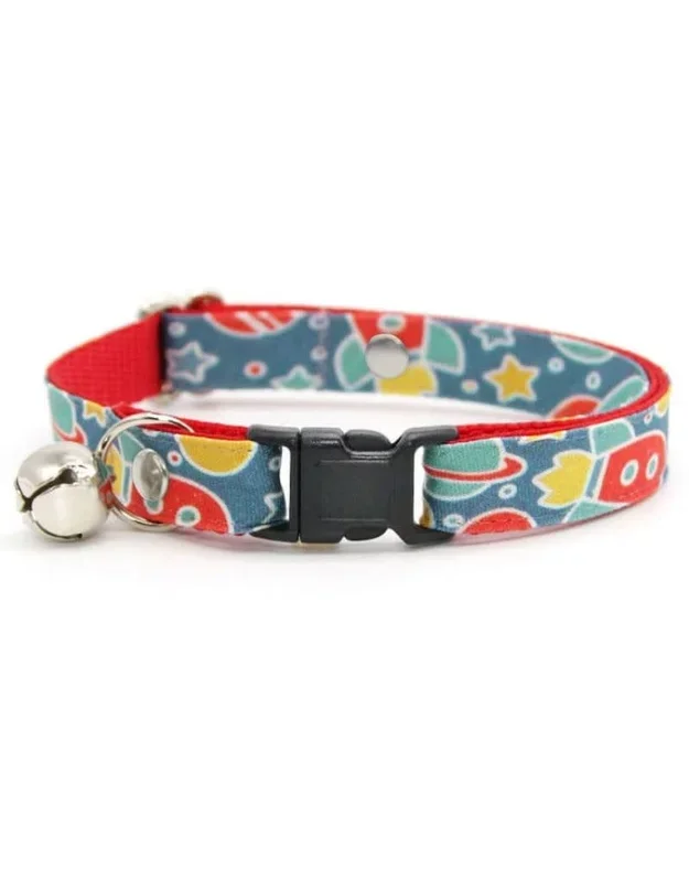 MADE BY CLEO Cat Collar 8-13″ Intergalactic Space