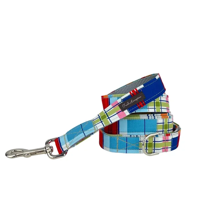 Madras Plaid 6ft Dog Leash – 995