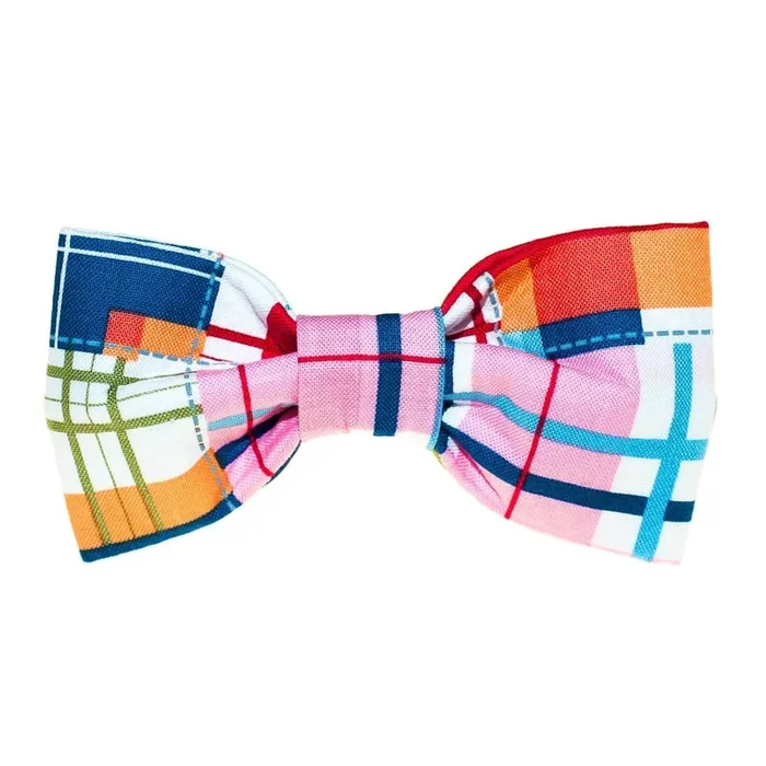 Madras Plaid Dog Bow Tie – 995