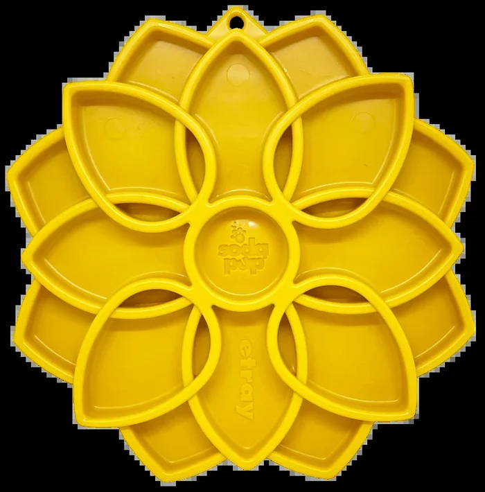 Mandala eTray Shallow Slow Feeder Dog Bowl for Enrichment | USA Made