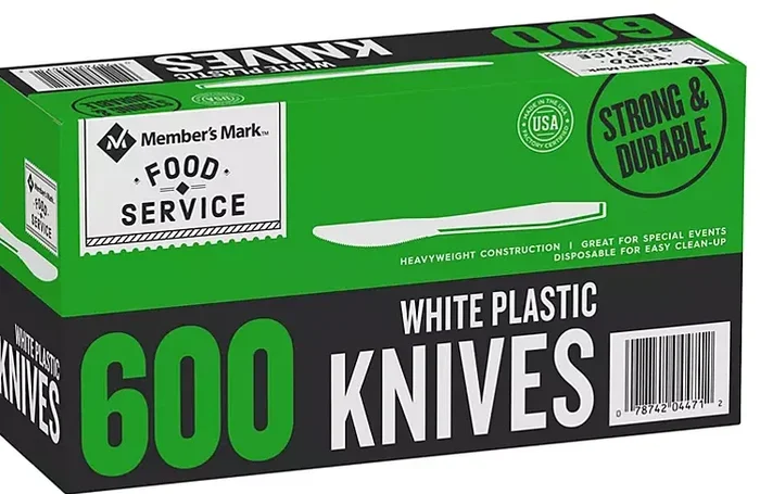Member’s Mark Plastic Knives, Heavyweight, White (600 ct.)