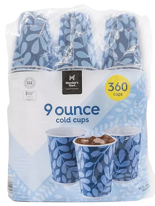Member’s Mark Printed Paper Bath Cold Cup (9 oz., 360 ct.)