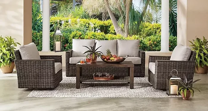 Member’s Mark Santa Monica 4-Piece Seating Set, Silver