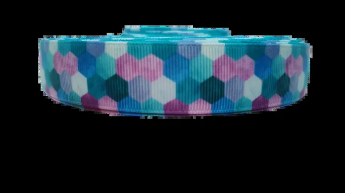 Mermaid Mosaic Tiles Nylon Dog Collar