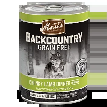 Merrick Backcountry Grain Free Chunky Lamb Canned Dog Food