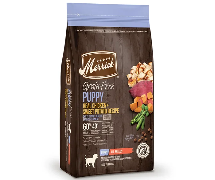 Merrick Grain Free – All Breeds, Puppy Real Chicken and Sweet Potato Recipe Dry Dog Food
