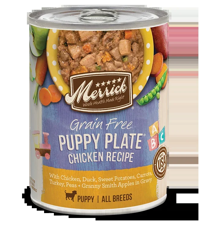 Merrick Grain Free Puppy Plate Chicken Recipe in Gravy