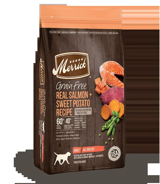 Merrick Grain Free Real Salmon + Sweet Potato Recipe