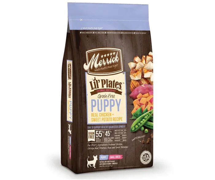 Merrick, Lil’ Plates – Grain Free Puppy Real Chicken + Sweet Potato Dry Dog Food