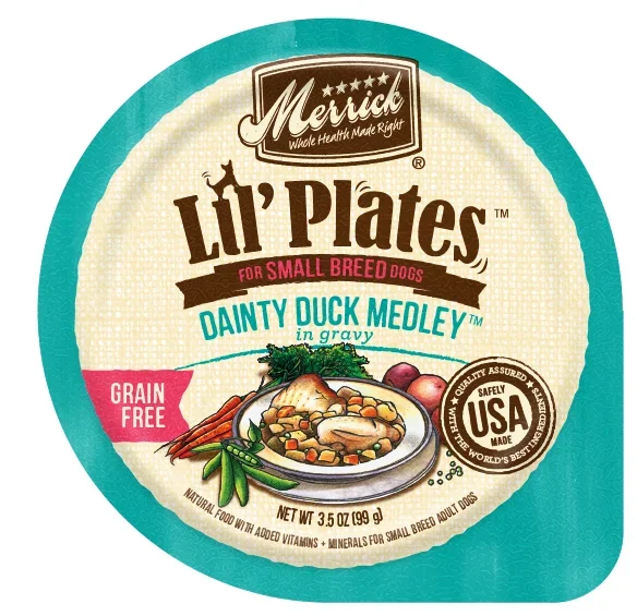 Merrick Lil’ Plates Adult Small Breed Grain Free Dainty Duck Medley Canned Dog Food