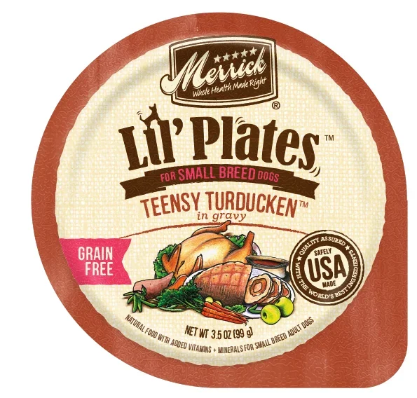 Merrick Lil’ Plates Adult Small Breed Grain Free Teensy Turducken Canned Dog Food