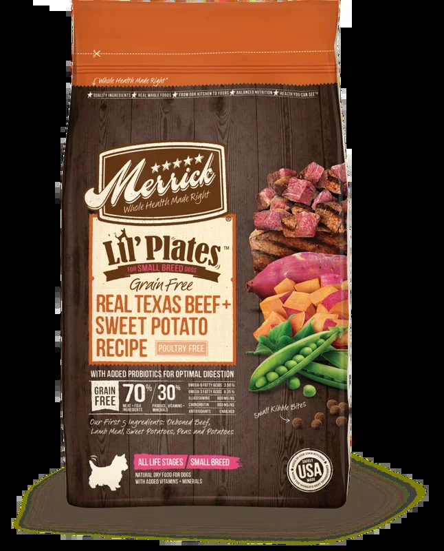 Merrick Lil’ Plates Small Breed Grain Free Real Beef and Sweet Potato Dry Dog Food